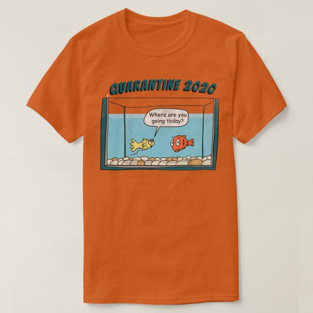 T-shirt poisson en quarantaine (Design devant)