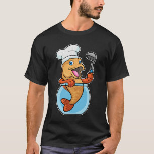 T-shirt Poisson en verre comme cuire avec cuillère à soupe