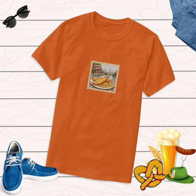 T-shirt Poisson et chips Londres BigBen Royaume-Uni Foodie (Créateur téléchargé)