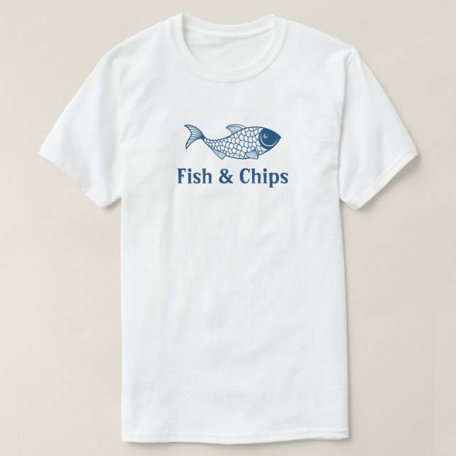 T-shirt Poisson et chips Restaurant Personnel Uniforme Che (Design devant)