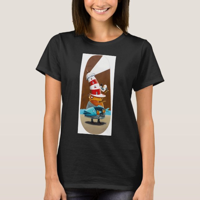 T-shirt Poisson et frites (Devant)