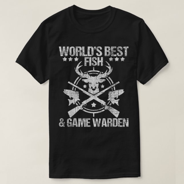 T-shirt Poisson Et Jeu Gardien De La Faune Conservation De (Design devant)