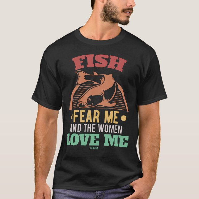 T-shirt Poisson Et Les Femmes M'Aiment (Devant)