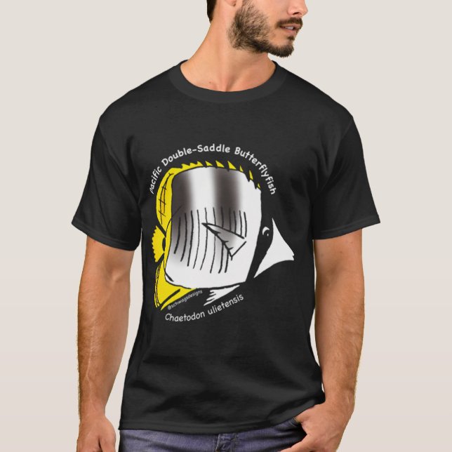 T-shirt Poisson-étourdi à double selle du Pacifique bloc d (Devant)