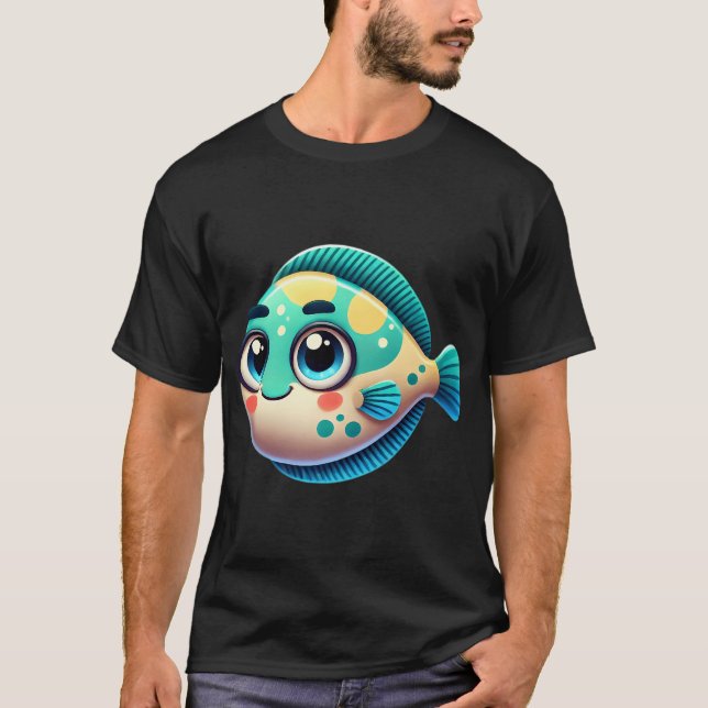 T-shirt Poisson Fluke Adorable (Devant)