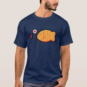 T-shirt Poisson-formé japonais de gâteau de Kawaii