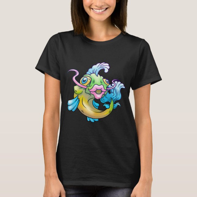 T-shirt poisson fou (Devant)