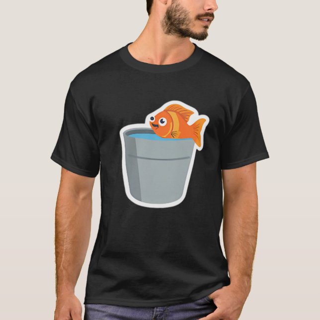 T-shirt Poisson fou (petite taille). (Devant)