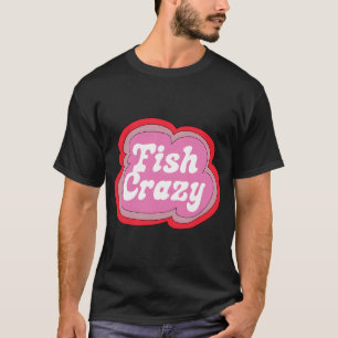T-shirt Poisson Fou (Violet sur Jaune)