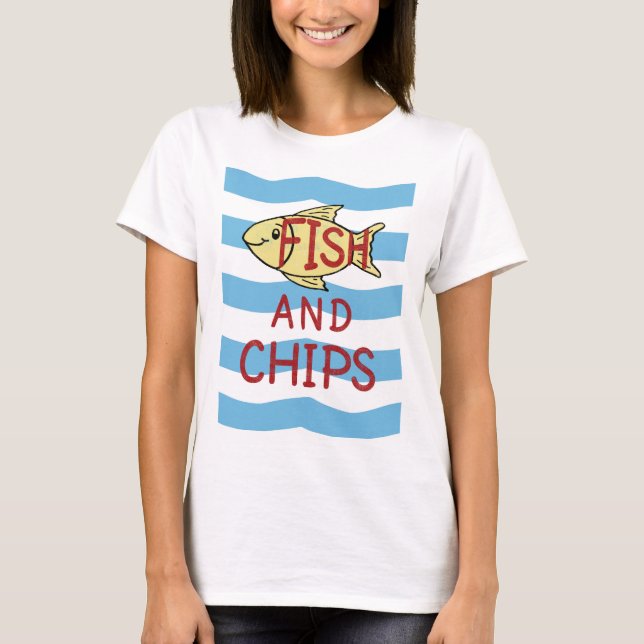 T-shirt Poisson-frites (Devant)