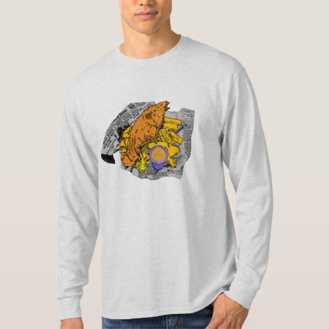 T-shirt Poisson-frites (Devant)