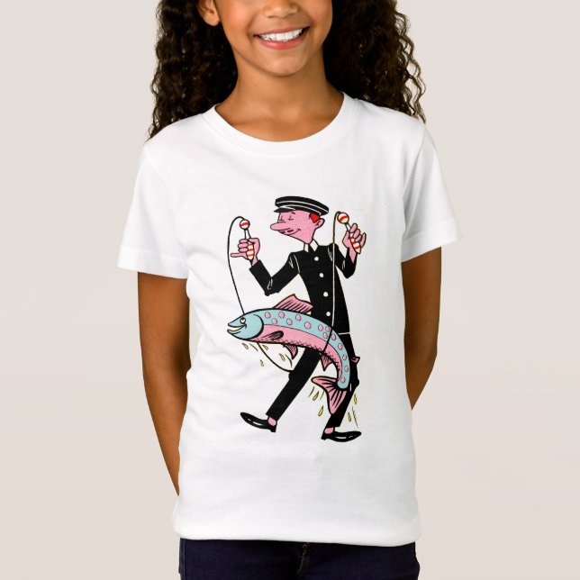 T-shirt poisson Girl's Fine Jersey (Devant)