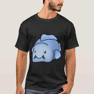 T-shirt Poisson-globe bleu