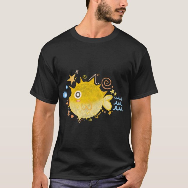 T-shirt Poisson-globe Citrus (Devant)