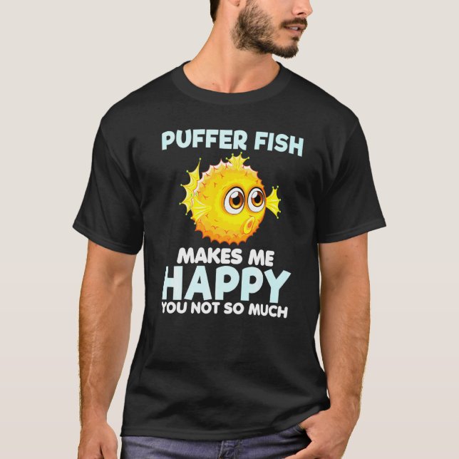 T-shirt Poisson-Globe Me Rend Heureux Poisson-Glob (Devant)