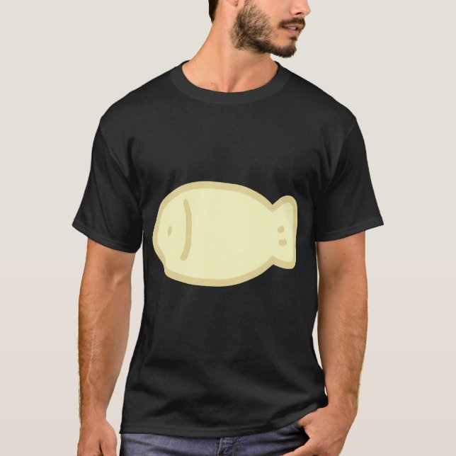 T-shirt Poisson Gribouillé Jaune (Devant)