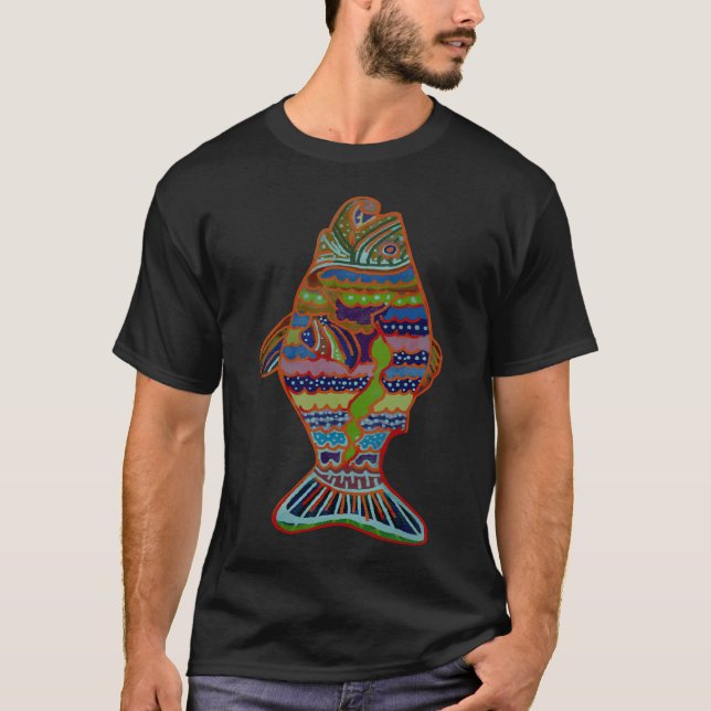 T-shirt Poisson hawaïen (Devant)