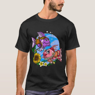 T-shirt Poisson Hippie