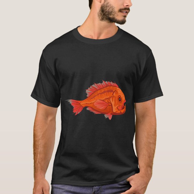 T-shirt Poisson : Hoplostète orange (Devant)