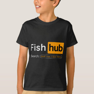 T-shirt Poisson Hub Funny Dirty Pêche Plaisanterie MILF Ho