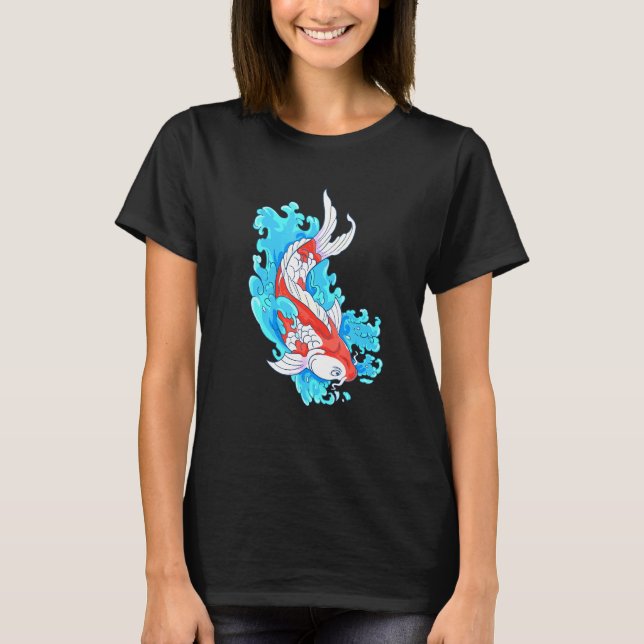 T-shirt Poisson japonais Carpe Koi (Devant)