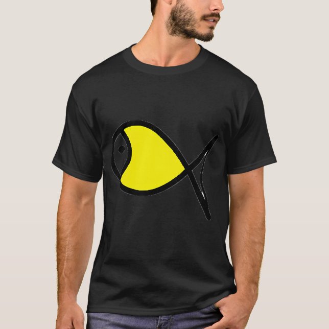 T-shirt poisson jaune (Devant)