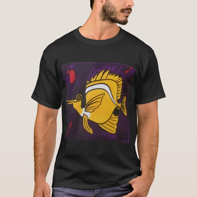 T-shirt Poisson Jaune (Devant)
