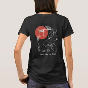 T-shirt Poisson Koi Inspiré de l'Asie Personnalisé