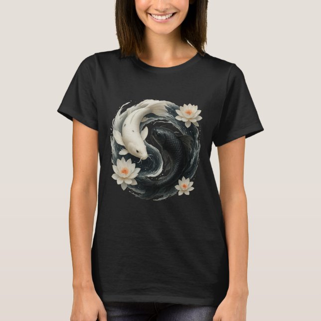 T-shirt Poisson Koï Yin Yang (Devant)