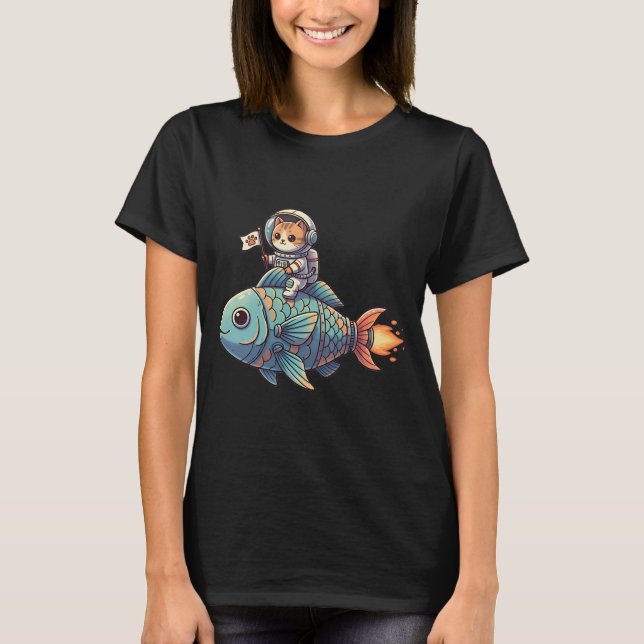 T-shirt Poisson-lance de Noël (Devant)
