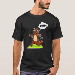 T-shirt Poisson Loutre Yoga Poses Sport Gymnastique Ohm Ba