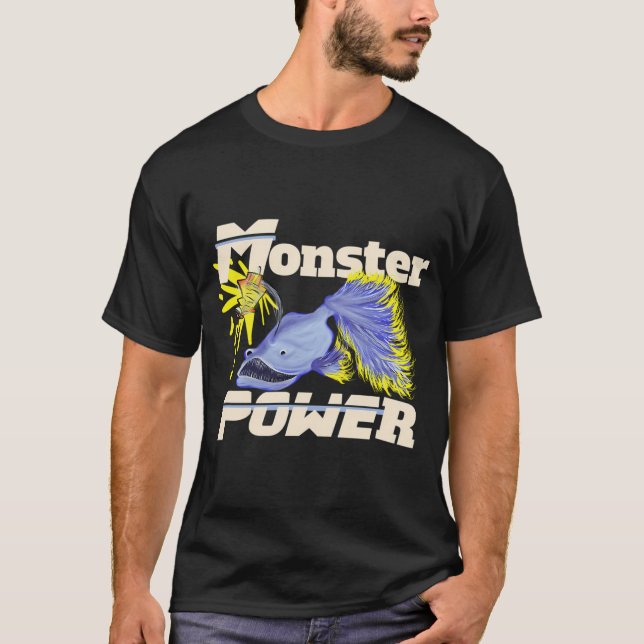T-shirt poisson monstre (Devant)