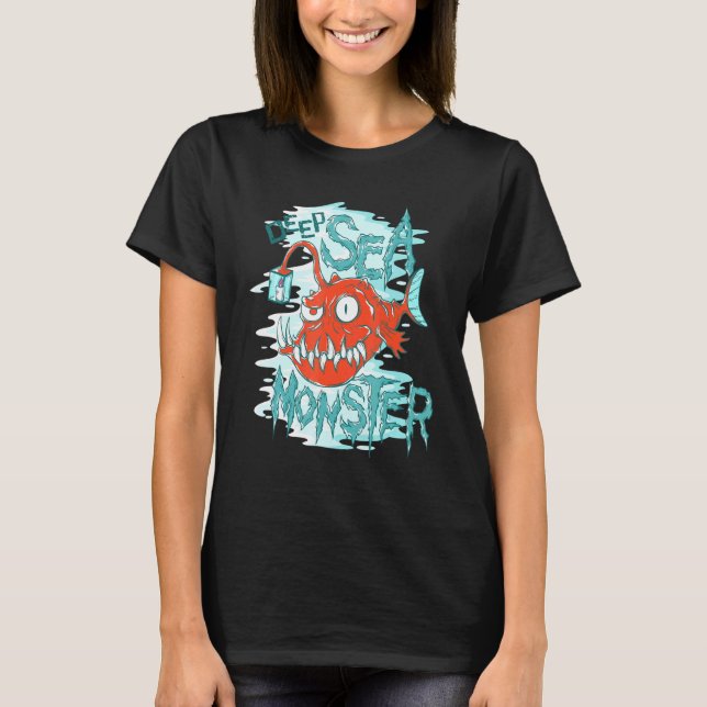 T-shirt Poisson-mouche de la mer profonde (Devant)