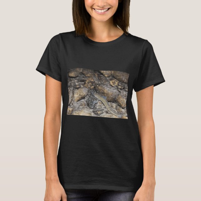 T-shirt Poisson noir des rivières (Devant)