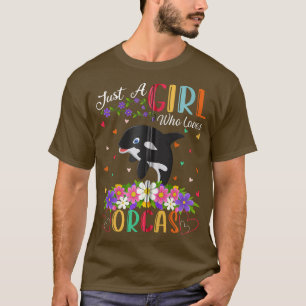 T-shirt Poisson Orca Amoureux Juste Une Fille Qui Aime Orc