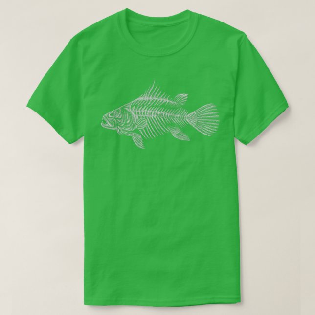 T-shirt Poisson osseux Squelette Poisson Os (Design devant)