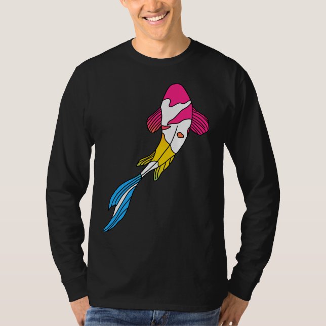 T-shirt Poisson Pansexuel Koi (Devant)