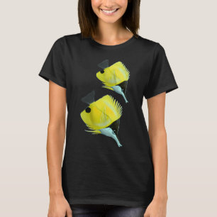 T-shirt Poisson-papillon à long bec jaune