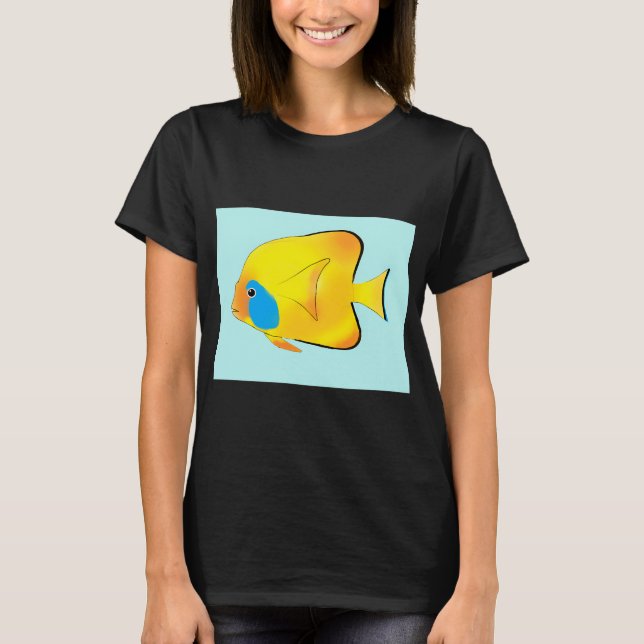 T-shirt Poisson-papillon jaune (Devant)