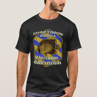 T-shirt Poisson-papillon Récif Aquarium Marin Aquariophile