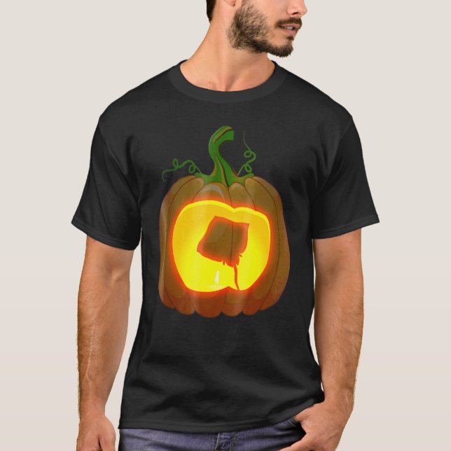 T-shirt Poisson pastenague Halloween (Devant)