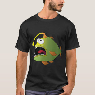 T-shirt Poisson Pêcheur de Dessin Animé