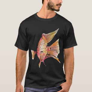 T-shirt Poisson perroquet sang orange