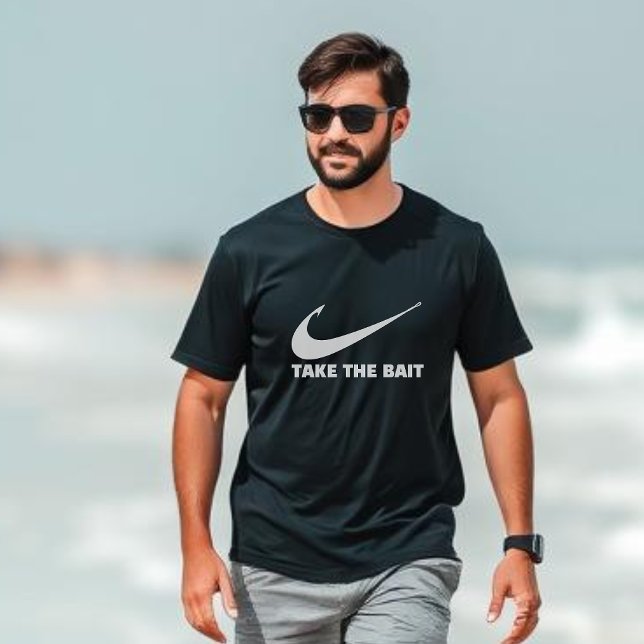 T-shirt Poisson-Poisson Coeur-Pêcheur-Prenez l'appât (Fish Hook Funny T Shirt for Him Take the Bait, Fisherman Fathers Day gifts for him)