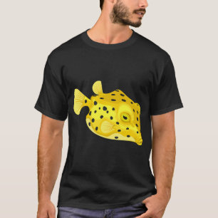 T-shirt Poisson : Poisson-coffre jaune