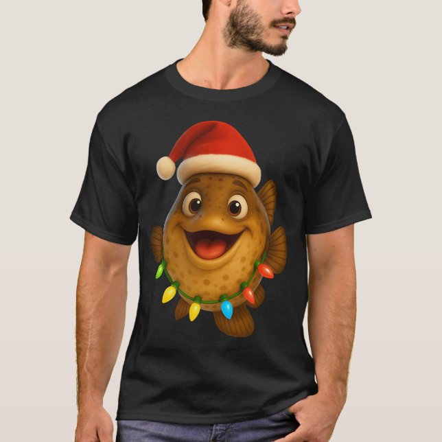T-shirt Poisson Poutrelle de Noël (Devant)