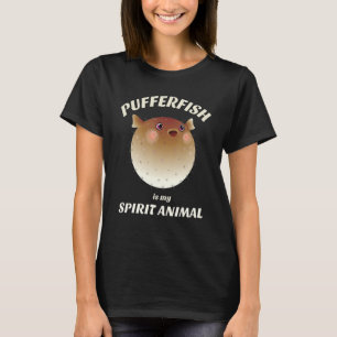 T-shirt Poisson-Pufferfish est mon esprit Animal Poisson-P