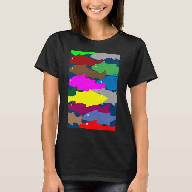 T-shirt poisson qui nage (Devant)