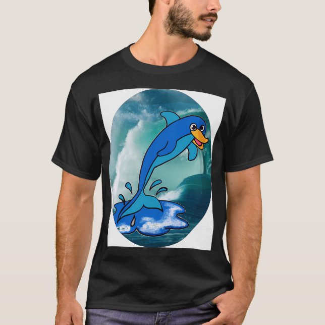 T-SHIRT POISSON QUI SAUTE (Devant)