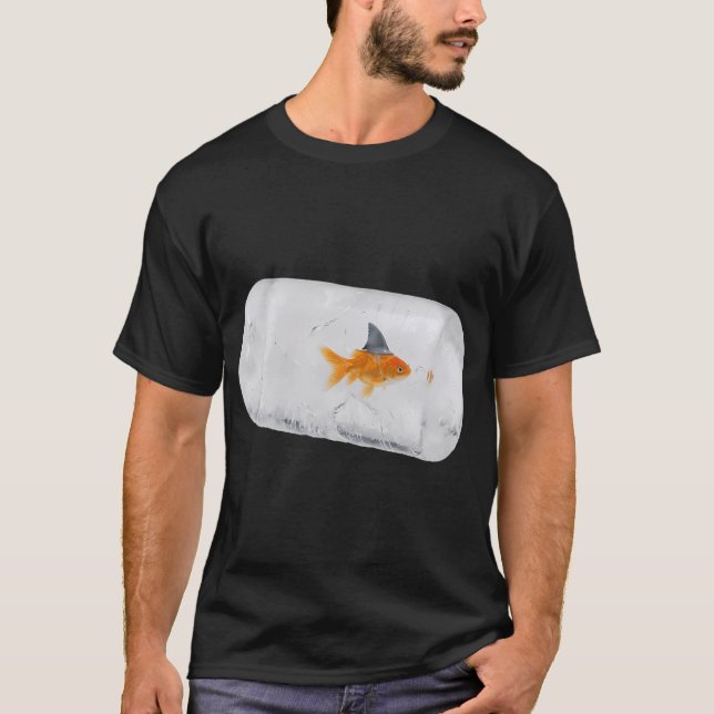 T-shirt Poisson qui va avec le courant (Devant)